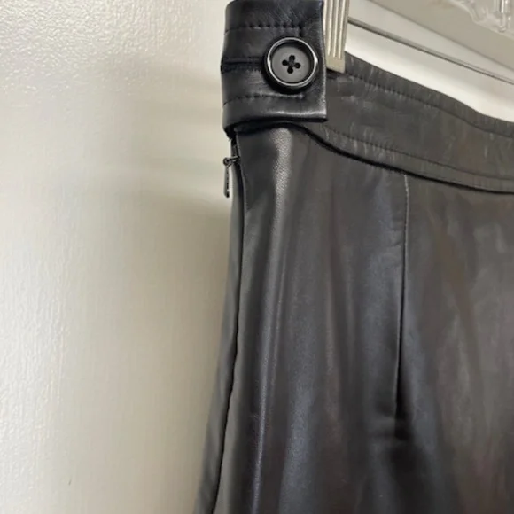 Helmet Lang Black Lamb Leather and Fringe Skirt EUC - Picture 11 of 14